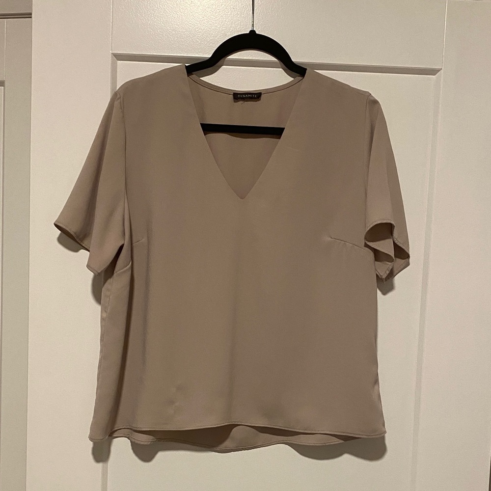 Dynamite Beige Blouse